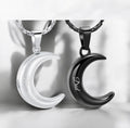 Personalized Urn Crescent Moon Necklace Cremation Jewelry