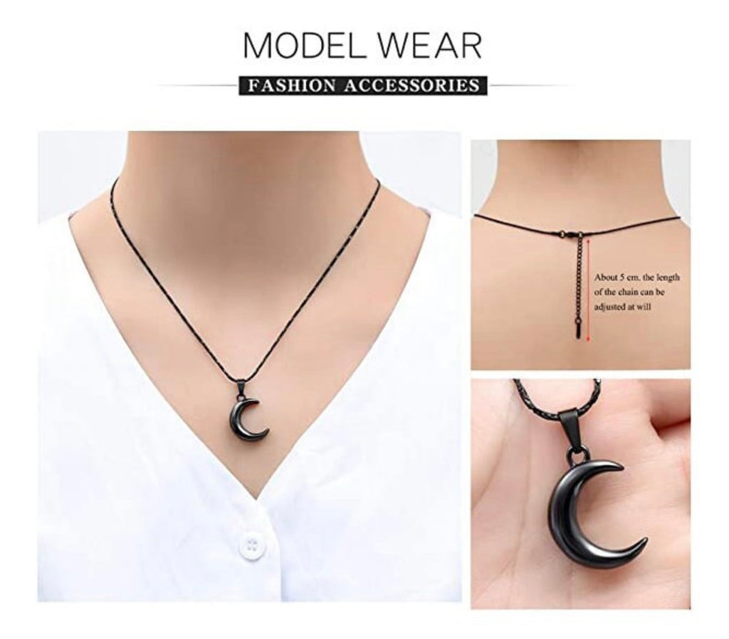 Personalized Urn Crescent Moon Necklace Cremation Jewelry