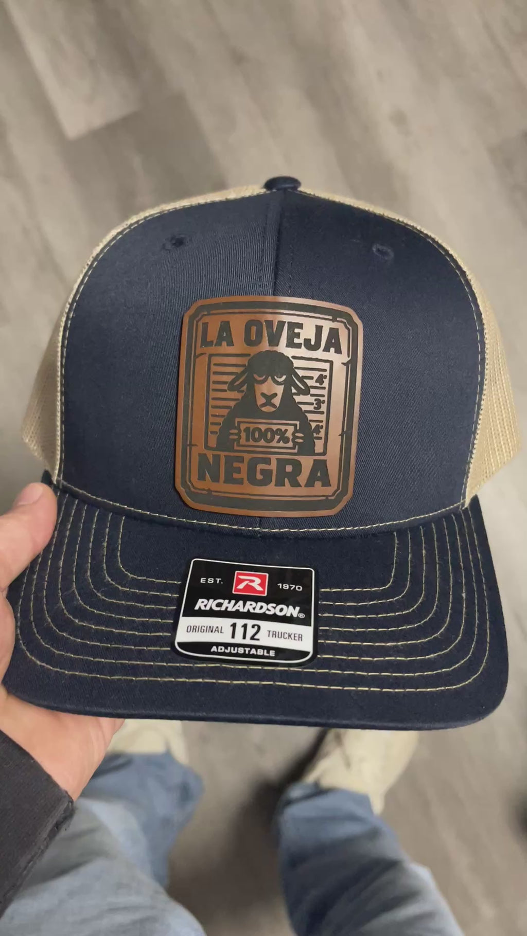 Custom Richardson 112 Trucker Hat - La Oveja Negra The Black Sheep
