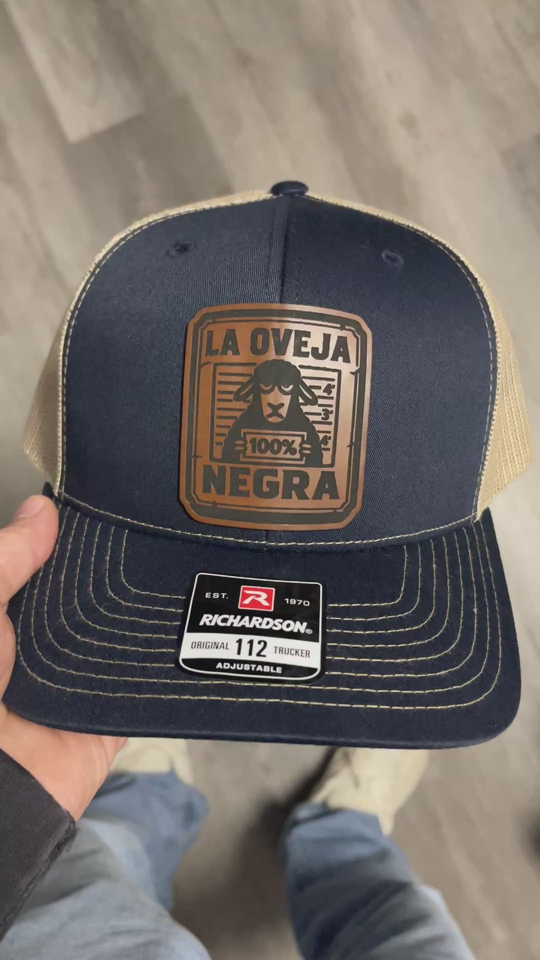 Custom Richardson 112 Trucker Hat - La Oveja Negra The Black Sheep